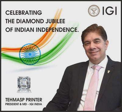 Largest Ever, Laboratory Grown Diamond ‘Freedom of India’ 14.6 CT. Certified by IGI