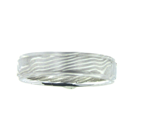 5.5mm Custom Mokume Gane Band Size 9 675-00146