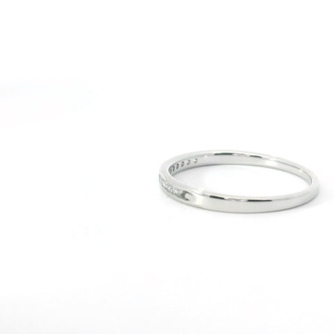 14KT White Gold Channel Set Diamond Band