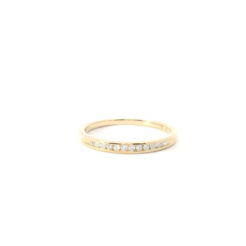 14KT Yellow Gold Channel Set Diamond Band
