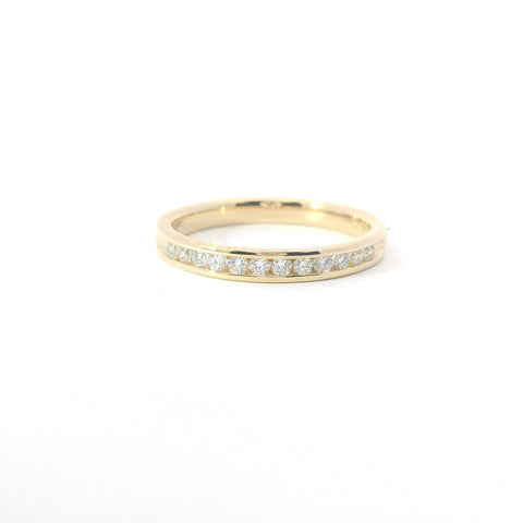 14KT Yellow Gold Channel Set Diamond Band