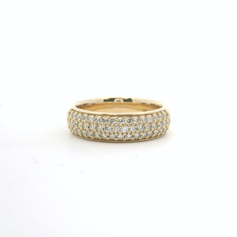 Yellow Gold Pave Diamond Ring 110-06391