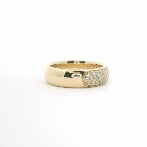 Yellow Gold Pave Diamond Ring 110-06391
