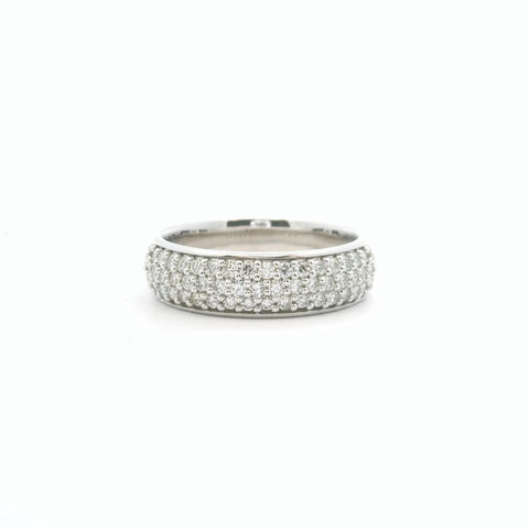 White Gold Pave Diamond Ring 110-06392