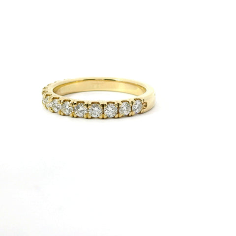14KT YELLOW GOLD FRENCH SET DIAMOND BAND 110-06482