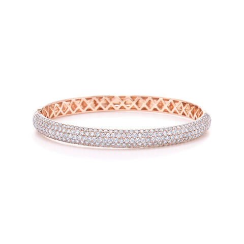 KWIAT 18KT Five-Row Pavé Diamond Bangle Bracelet B-15545Y-0-DIA-18KY