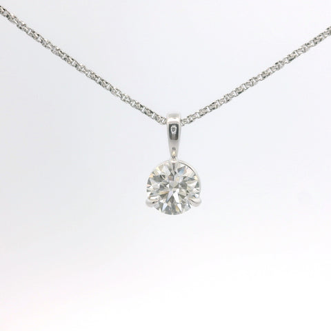 WHITE GOLD ROUND DIAMOND PENDANT 160-04367