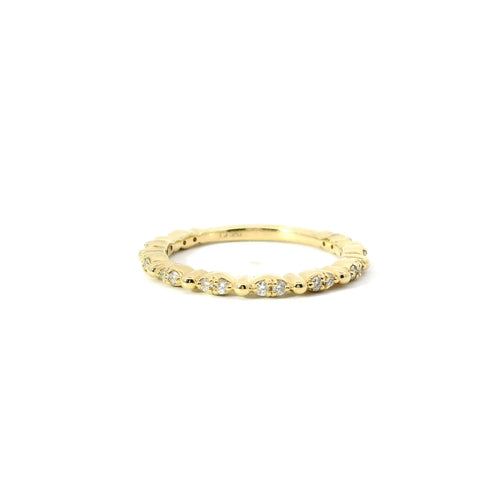 14KT YELLOW GOLD DIAMOND BAND 185-00135