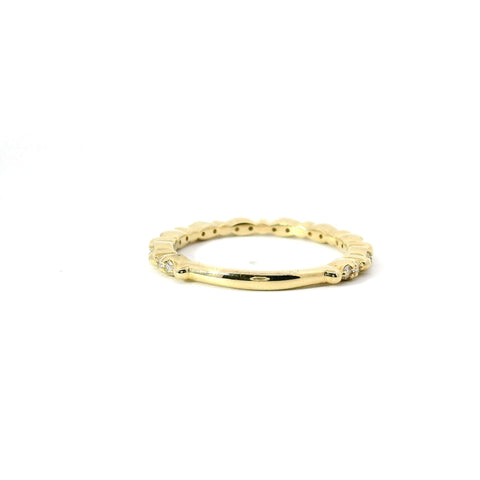 14KT YELLOW GOLD DIAMOND BAND 185-00135