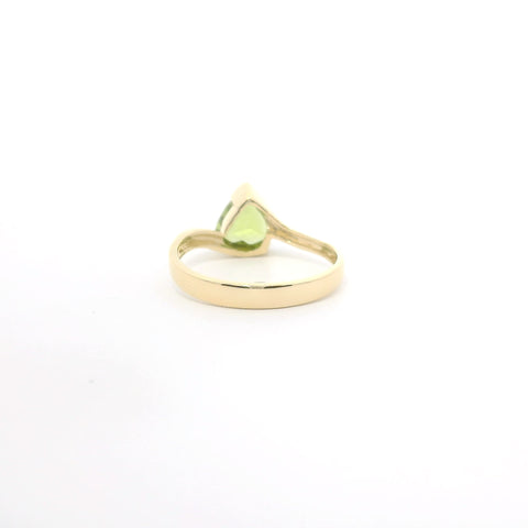 YELLOW GOLD PERIDOT SOLITAIRE RING 200-04183