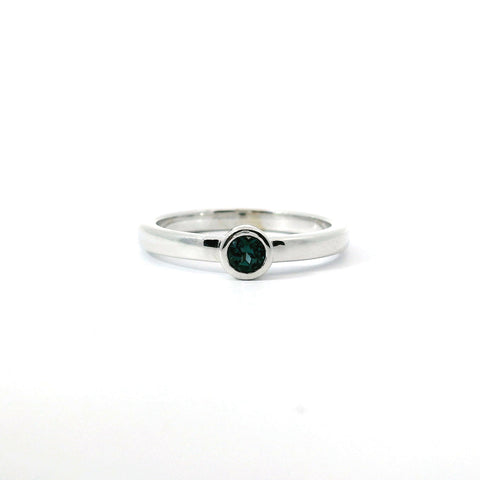 14KT WHITE GOLD ALEXANDRITE RING 200-04217