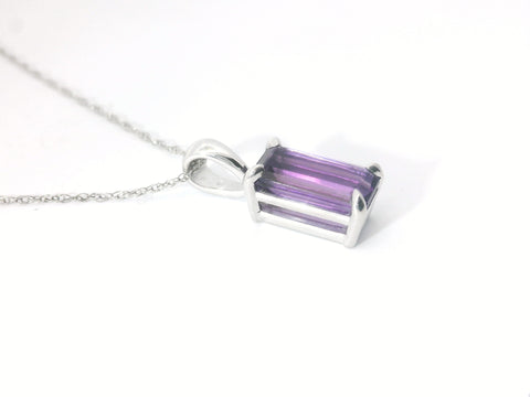 Amethyst Solitaire Pendant 230-02403