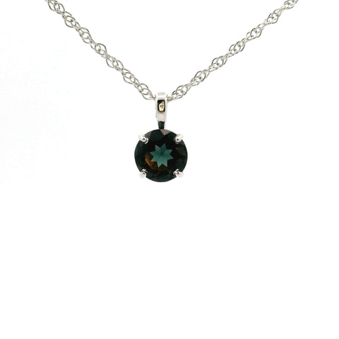 14KT WHITE GOLD LAB-CREATED ALEXANDRITE PENDANT 230-02410