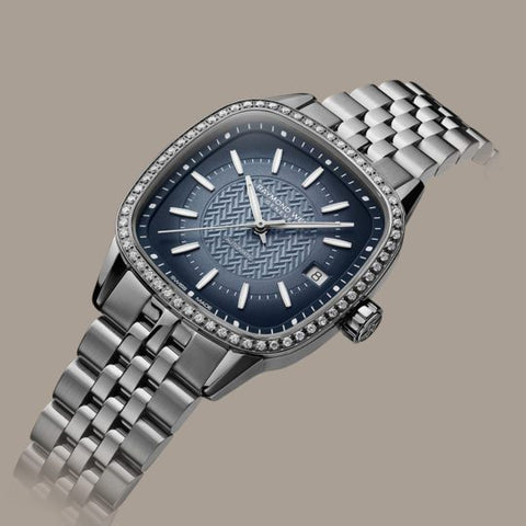 Raymond Weil Freelancer Women's Gradient Blue Dial Diamond Automatic Watch 2490-STS-50051