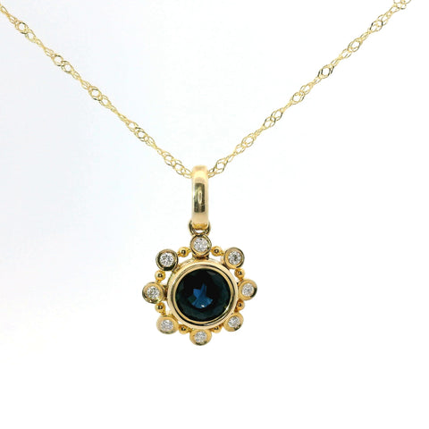 14KT SAPPHIRE PENDANT 231-00308