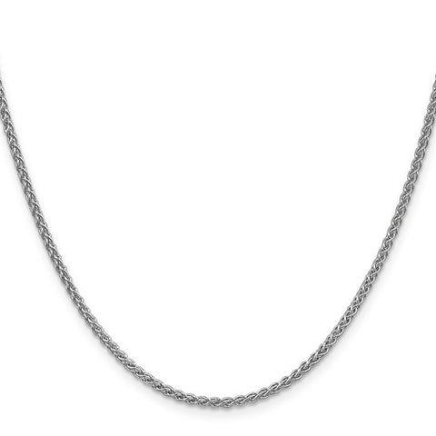 Leslie's 14K White Gold 2.1mm Spiga Chain 18" 430-09575