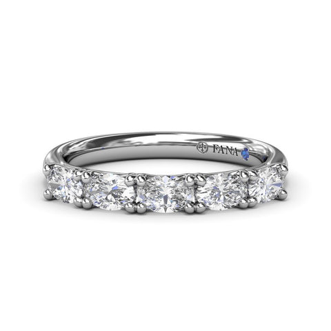 Fana Oval Diamond Wedding Band W4341