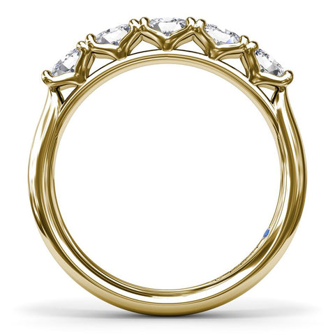 Fana Oval Diamond Wedding Band W4341