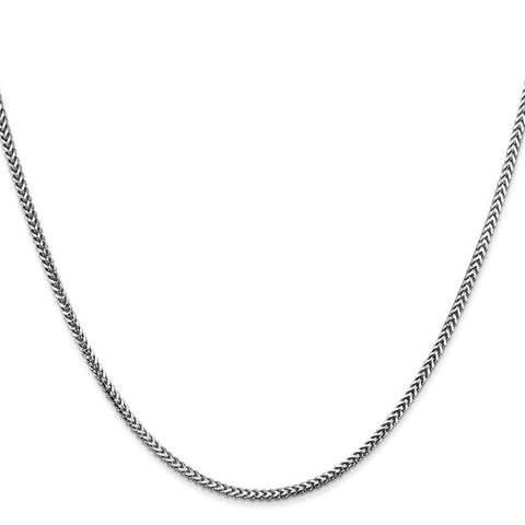 Leslie's 14K White Gold 1.5mm Franco Chain 18 Inch 430-09592