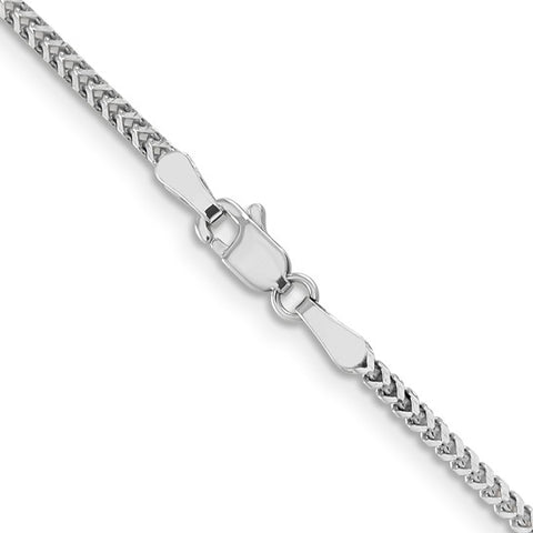 Leslie's 14K White Gold 1.5mm Franco Chain 18 Inch 430-09592