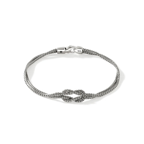 John Hardy Love Knot Bracelet, Sterling Silver, 3.6MM