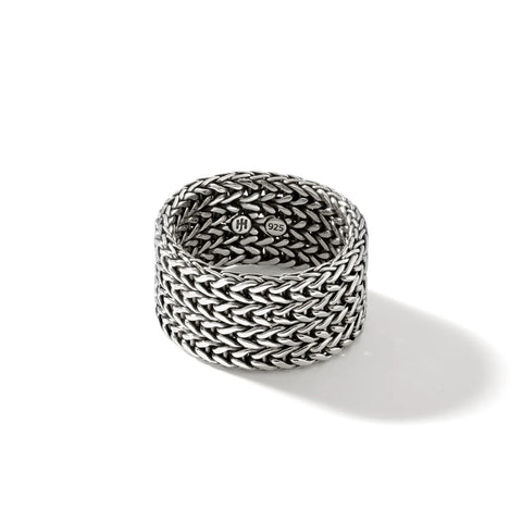 John Hardy Icon Link Chain Ring, Sterling Silver, 12MM RM900921