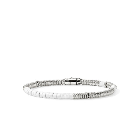 John Hardy Heishi Bracelet, Sterling Silver, Enamel