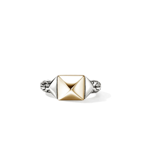 John Hardy Icon Stud Ring, Gold, Sterling Silver, 9MM RZZ97202