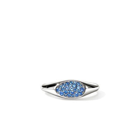 John Hardy Pebble Ring, Sterling Silver, Blue Sapphire RBS9874774BSP
