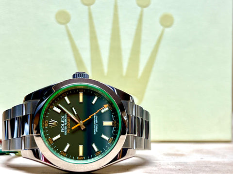 ROLEX MILGAUSS 116400GV GREEN ANNIVERSARY