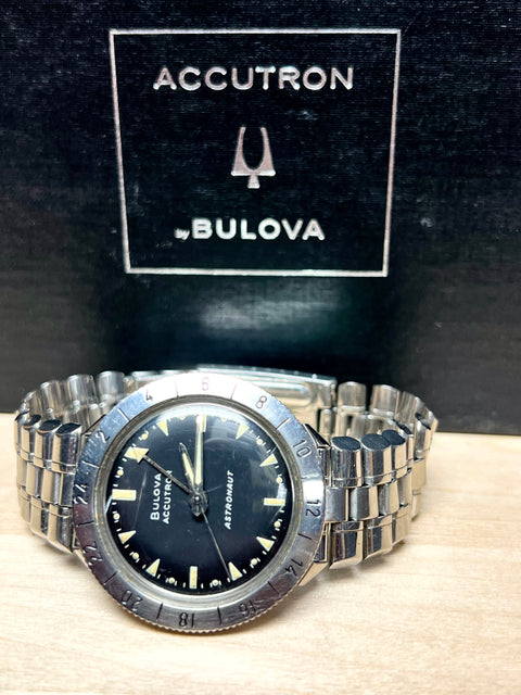 1966 Bulova Accutron Astronaut -N- M7 21213 Wht. SS/SP All Boxes/Tags/Reciepts
