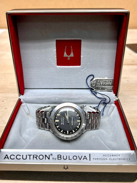 1966 Bulova Accutron Astronaut -N- M7 21213 Wht. SS/SP All Boxes/Tags/Reciepts