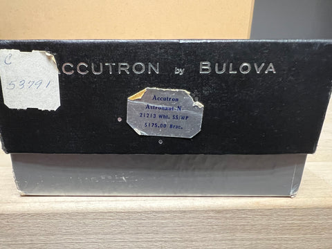 1966 Bulova Accutron Astronaut -N- M7 21213 Wht. SS/SP All Boxes/Tags/Reciepts