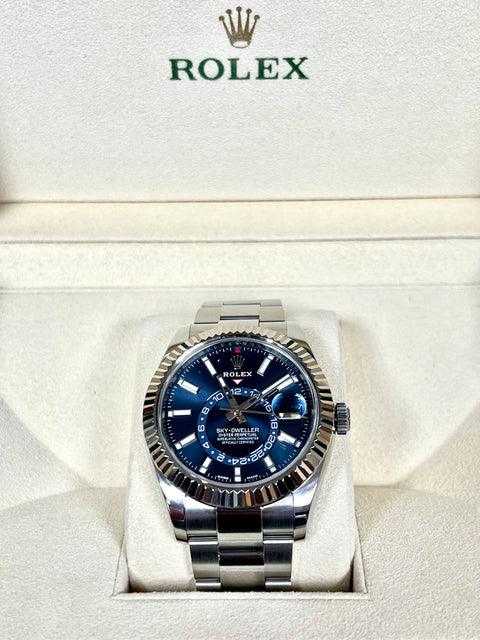 ROLEX SKY-DWELLER 326924 42MM BLUE DIAL