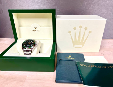 ROLEX MILGAUSS 116400GV GREEN ANNIVERSARY