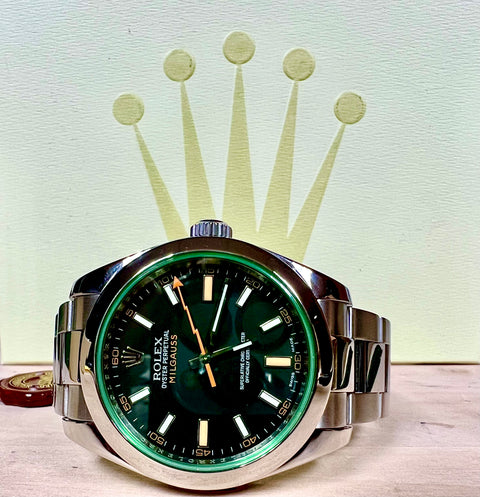 ROLEX MILGAUSS 116400GV GREEN ANNIVERSARY