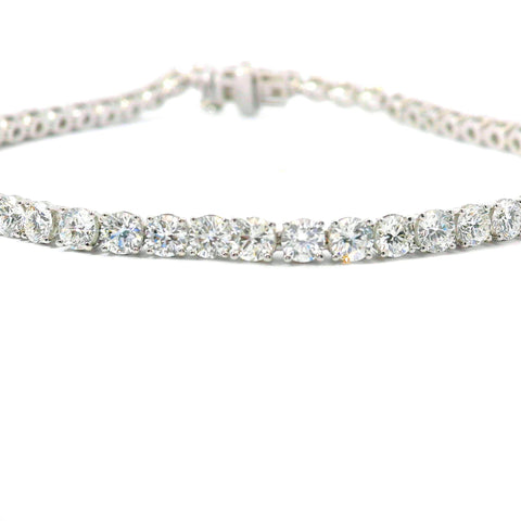 14KT WHITE GOLD 6CTW ROUND DIAMOND TENNIS BRACELET KGBR35753-6.00CT
