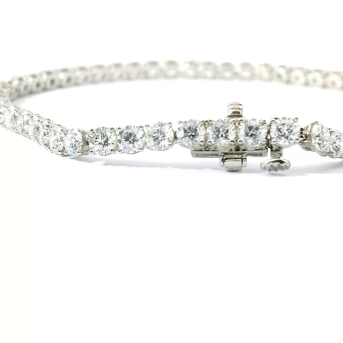 14KT WHITE GOLD 6CTW ROUND DIAMOND TENNIS BRACELET KGBR35753-6.00CT