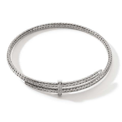 John Hardy Spear Pave Coil Choker NBP9011292DIX