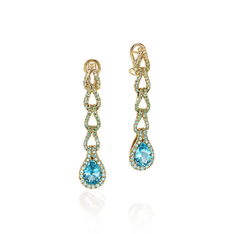 John Hardy Artisan Series Surf Drop Earrings EGS895211APTSEMYS