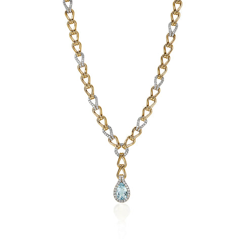 John Hardy Artisan Series Surf Y Necklace NGS895251AQDI