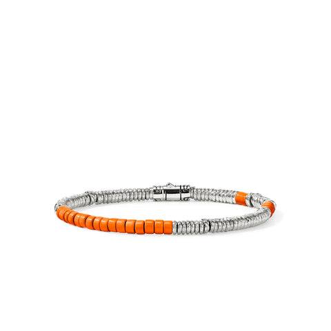 John Hardy Heishi Bracelet, Sterling Silver, Enamel