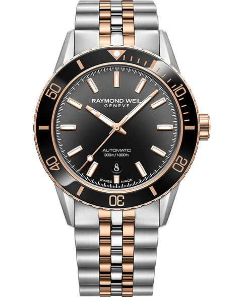 Raymond Weil Freelancer Diver Men's Two-Tone Gradient Black Automatic 2775-S51-20051