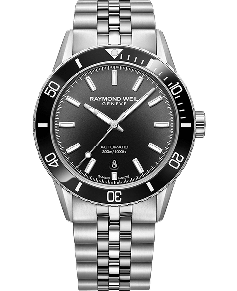 Raymond Weil Freelancer Diver Men's Stainless Gradient Black Automatic 2775-ST1-20051