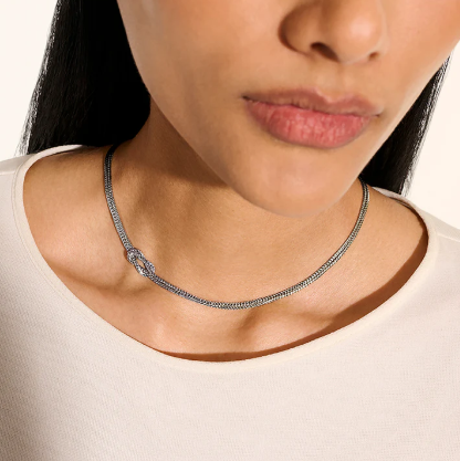 John Hardy Love Knot Necklace, Sterling Silver, 3.6MM NB98756