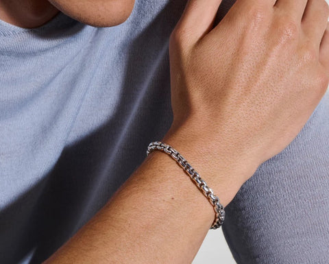 John Hardy Box Chain Bracelet, Sterling Silver, 6MM