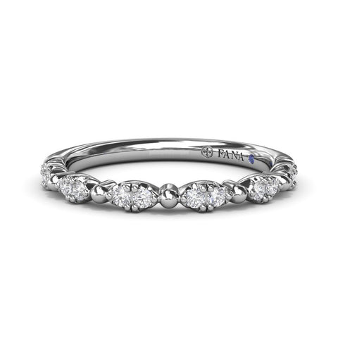 Fana Floating Shared Prong Diamond Band W7503