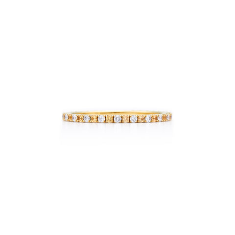 Kwiat Yellow sapphire and diamond eternity band - Chalmers Jewelers
