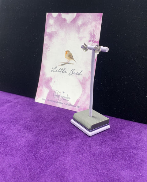 A perfect matching earrings as with a flower pendant necklace! - Chalmers Jewelers