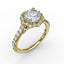 Fana Halo Diamond Engagement Ring S3144
